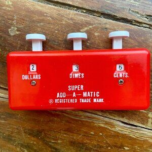Vintage Super Add-A-Matic Money Counter Made In Japan EUC
